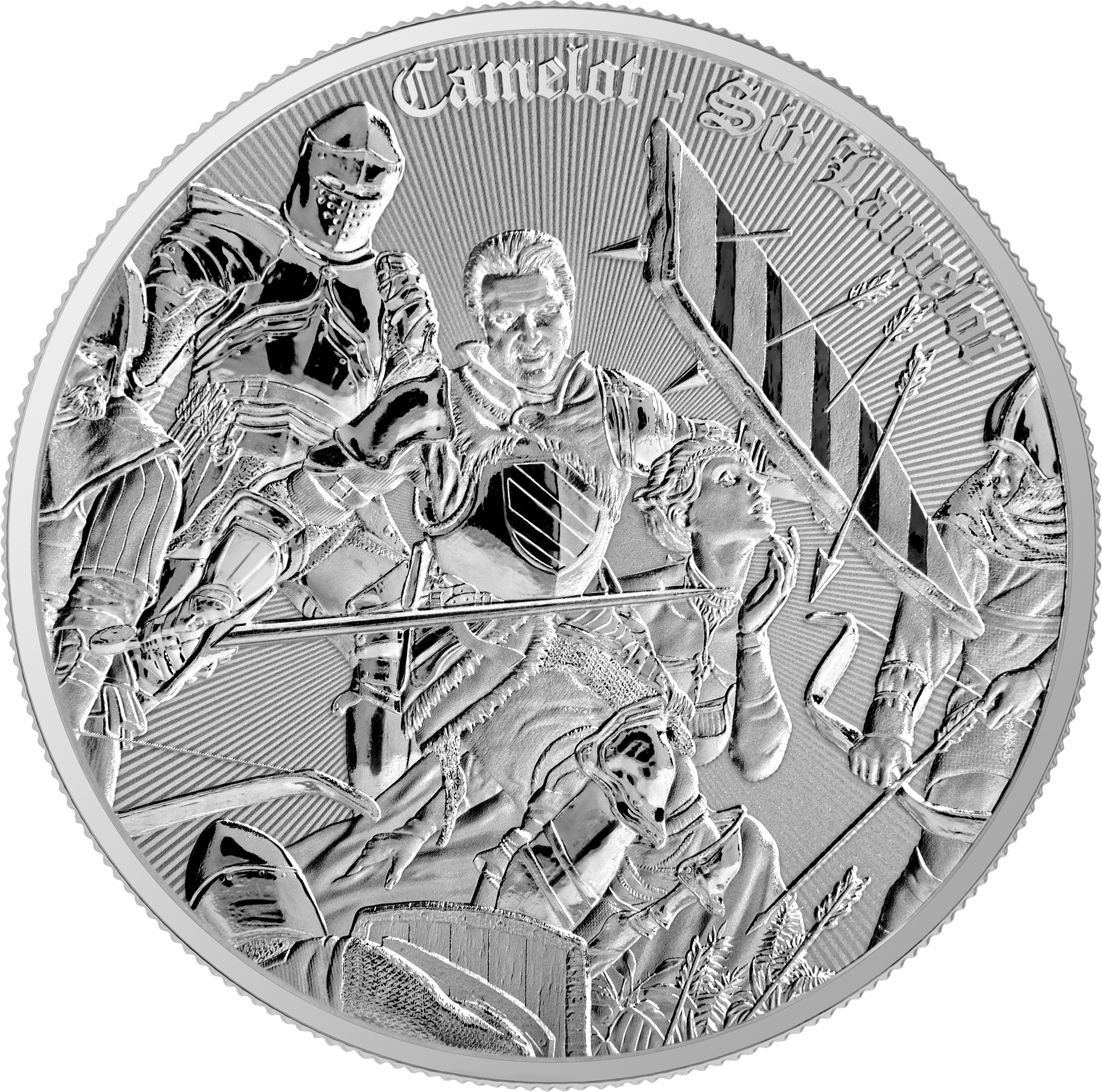 2024 1oz .999 Silver Sir Lancelot BU Premium Coin