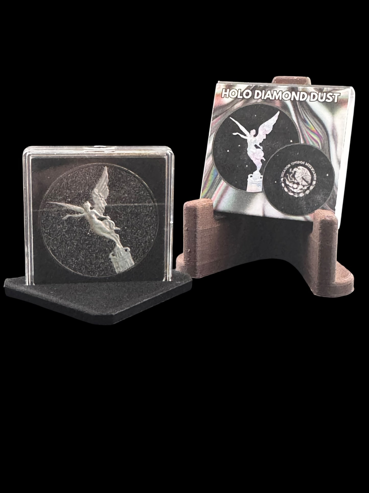 2024 1 Oz .999 Mexico Libertad Diamond Dust Hologram Black Edition Colorized .999 Silver Coin
