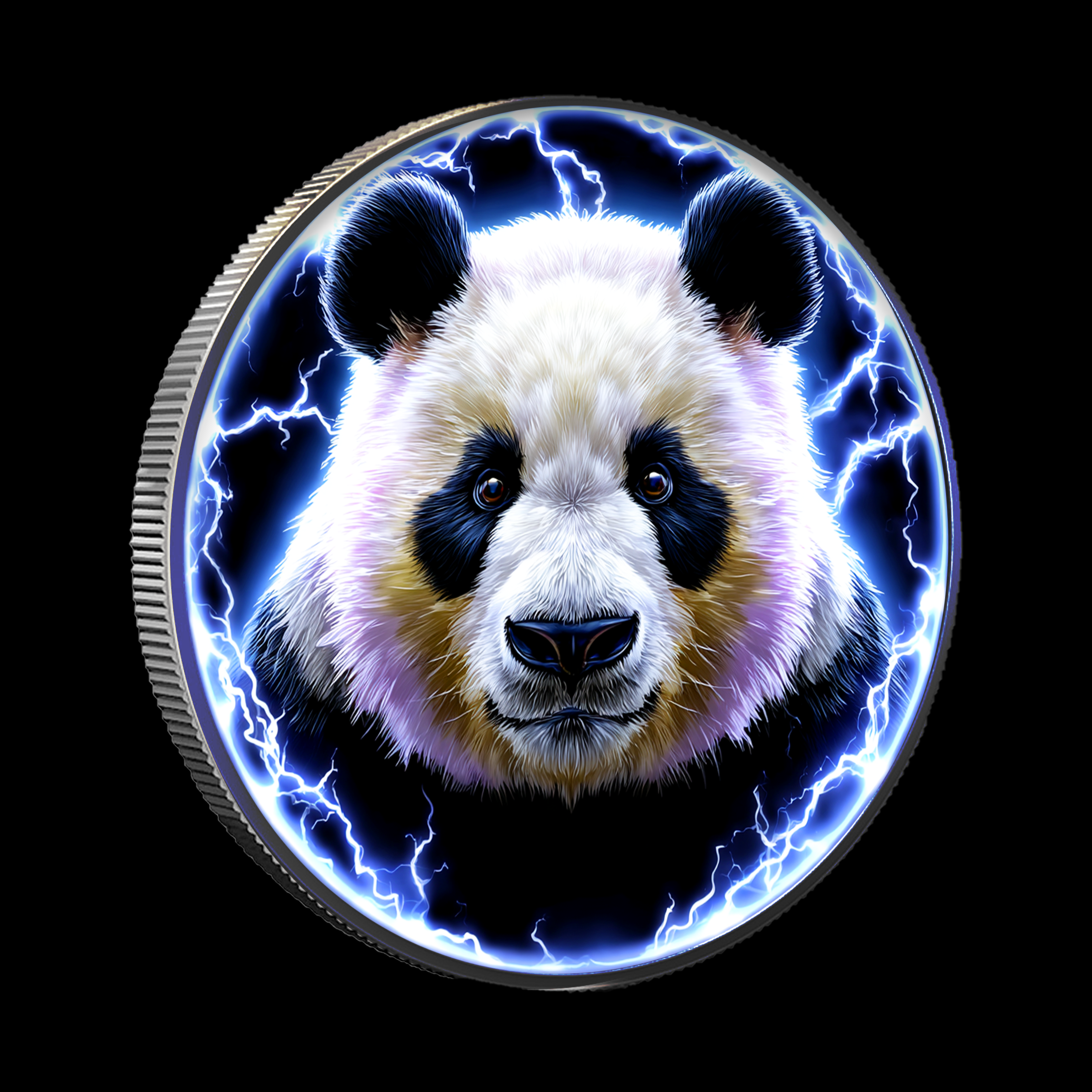 2023 China Panda “Supercell” Storm 1oz .999 Silver Colorized Coin