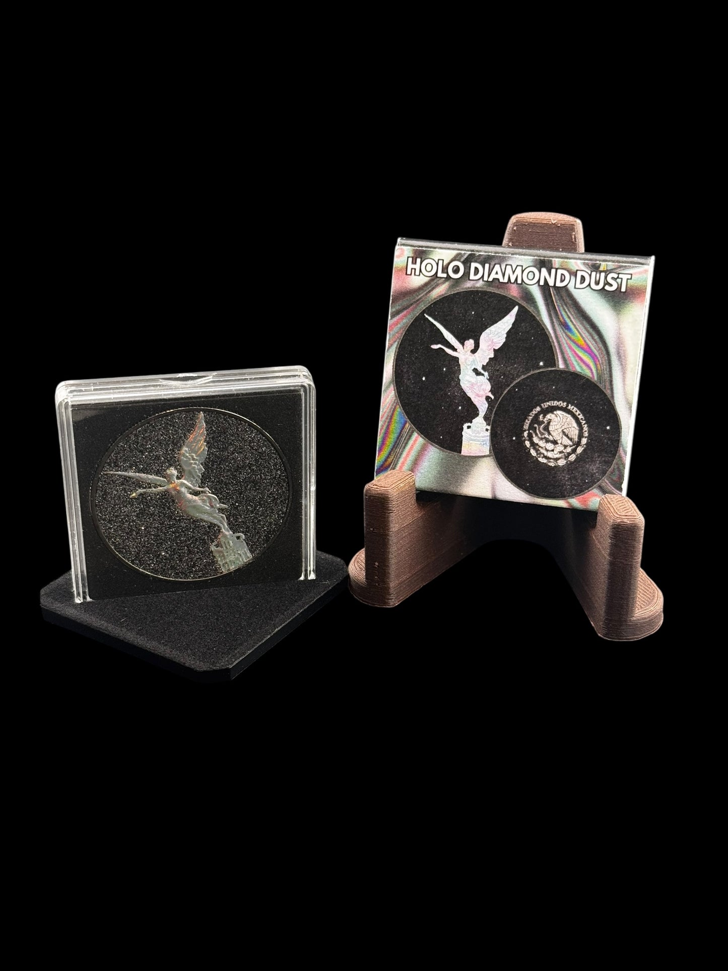 2024 1 Oz .999 Mexico Libertad Diamond Dust Hologram Black Edition Colorized .999 Silver Coin