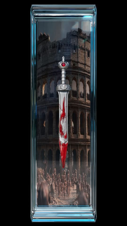 2025 Cameroon Gladius 2 oz Antique Silver Shaped Coin