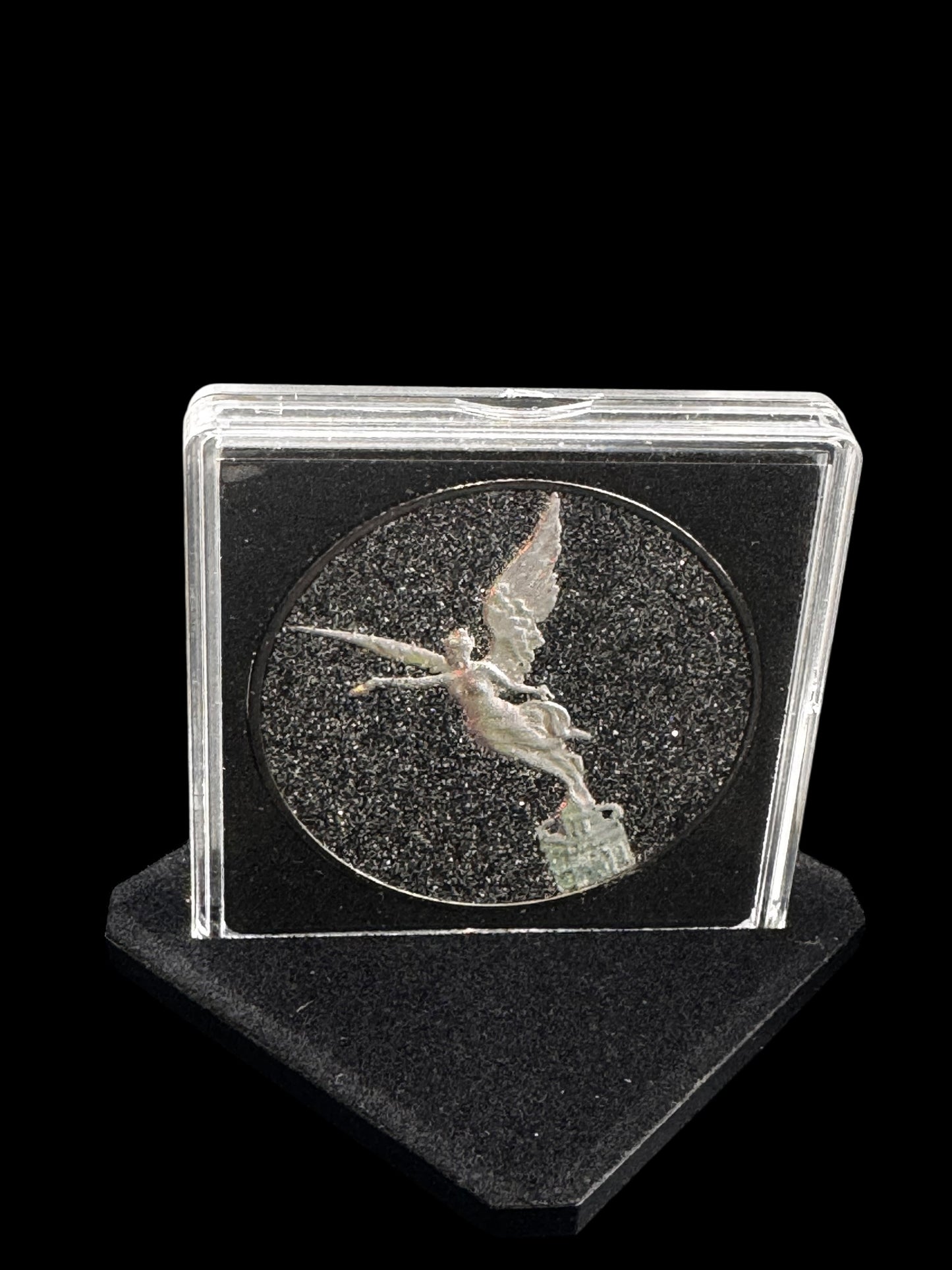 2024 1 Oz .999 Mexico Libertad Diamond Dust Hologram Black Edition Colorized .999 Silver Coin