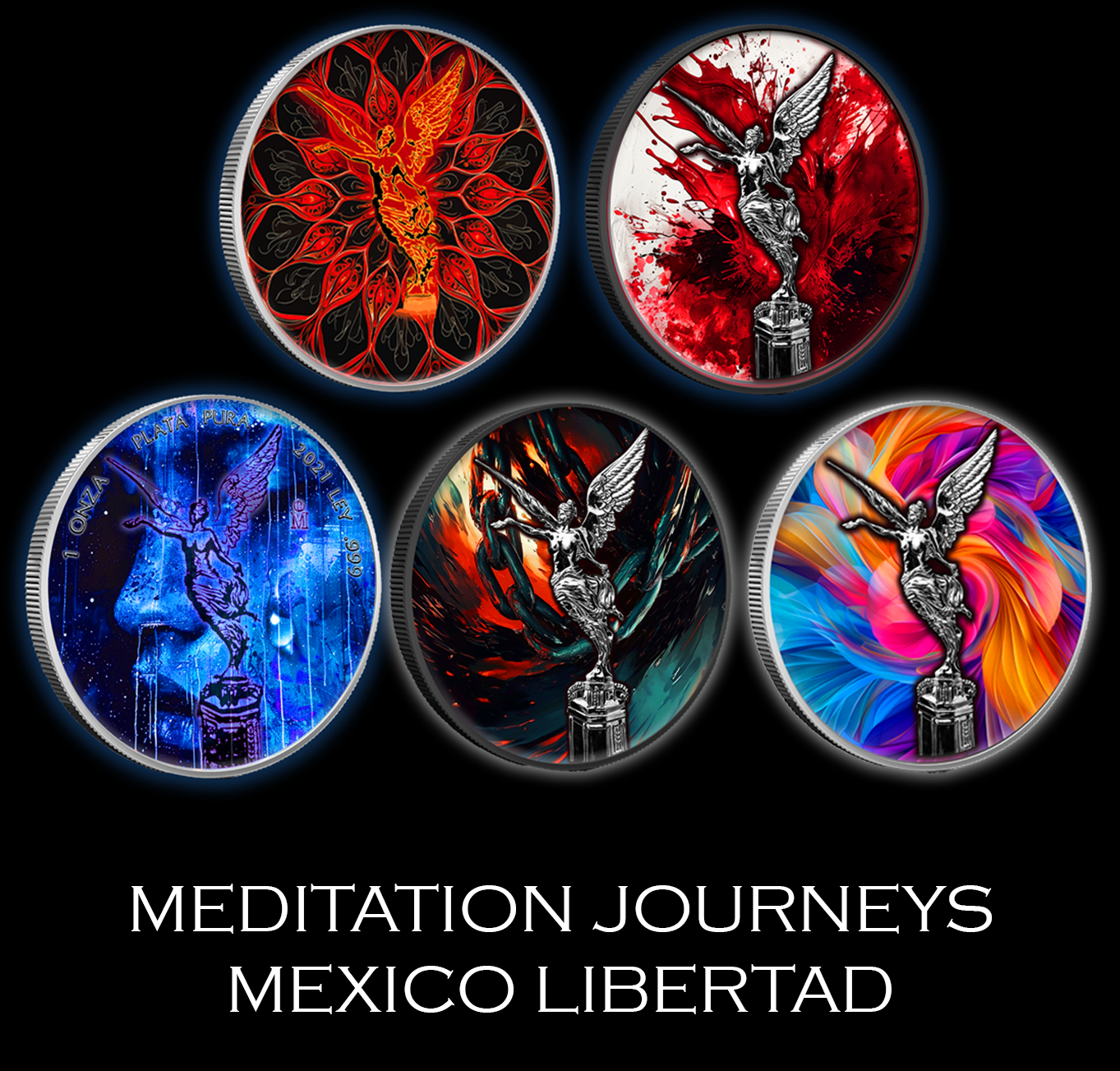 2024 Mexico Libertad Meditation Journey "Hate" .999 Silver 1oz Coin