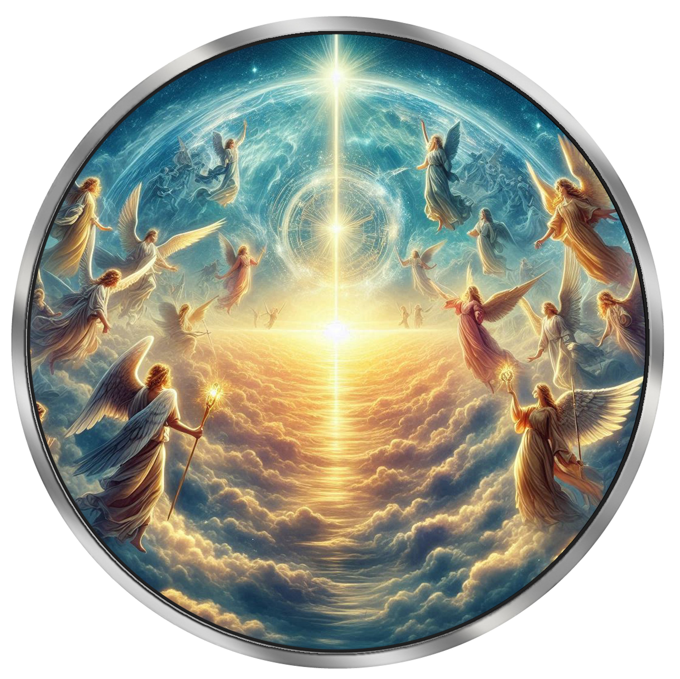 2025 Canada Maple Angels of Death 1oz .9999 Silver Colorized