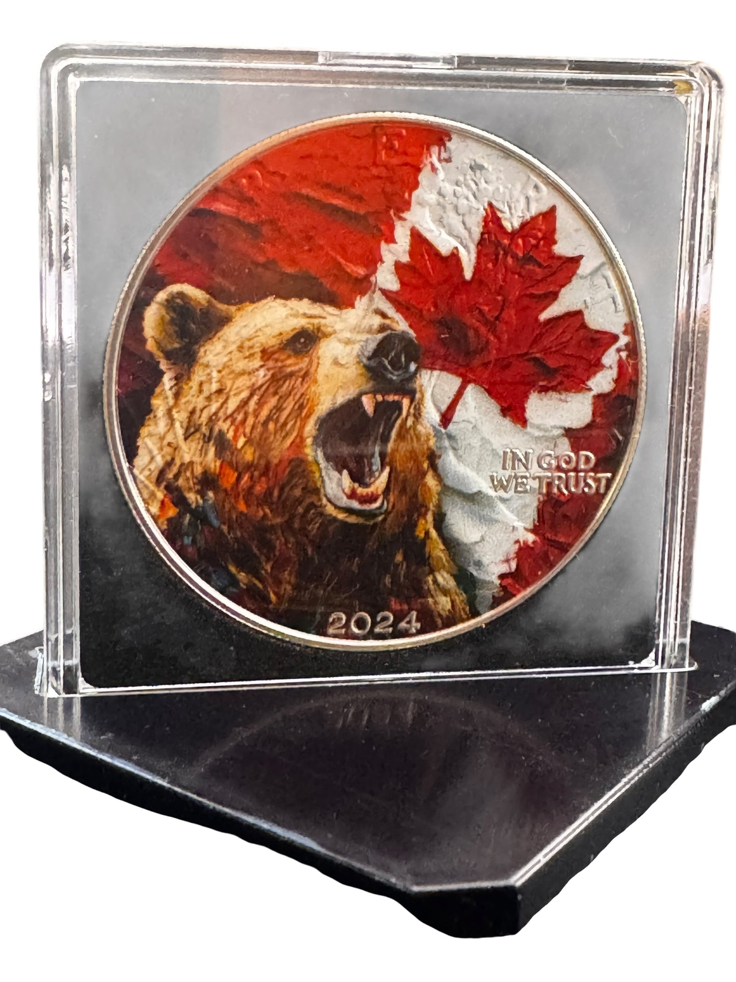 2024 Silver Eagle Grizzly Bear Edition Colorized 1oz .999 Silver Coin