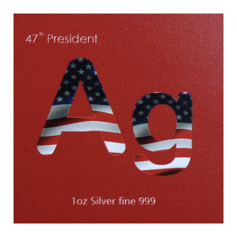 2024 .999 Silver Art Bar Oversized MAGA