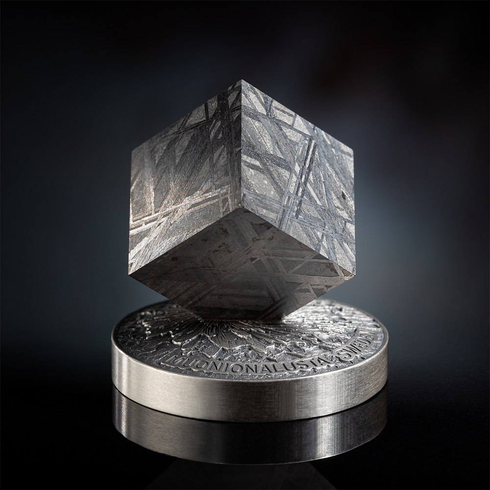 2025 Ghana 2oz .999 silver Antique Space Cube Muonionalusta Meteorite Coine