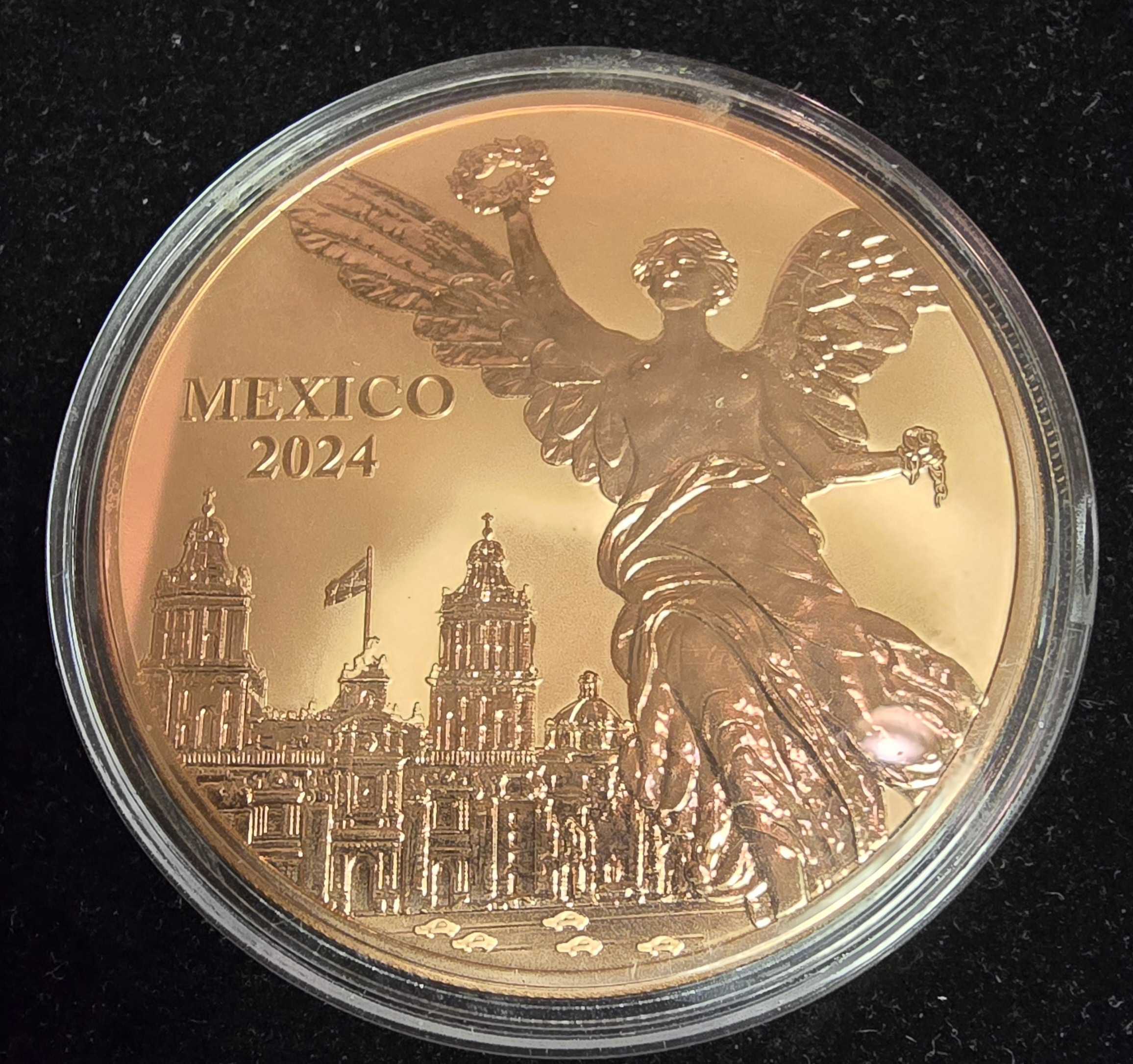 5oz .999 Libertad Reverse Proof in Capsule .999 Copper Bullion Round