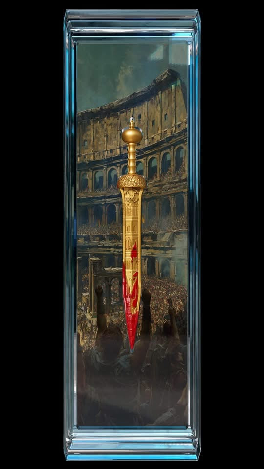 2025 Cameroon Gladius 2 oz Gold Gilded Silver Shaped Coin