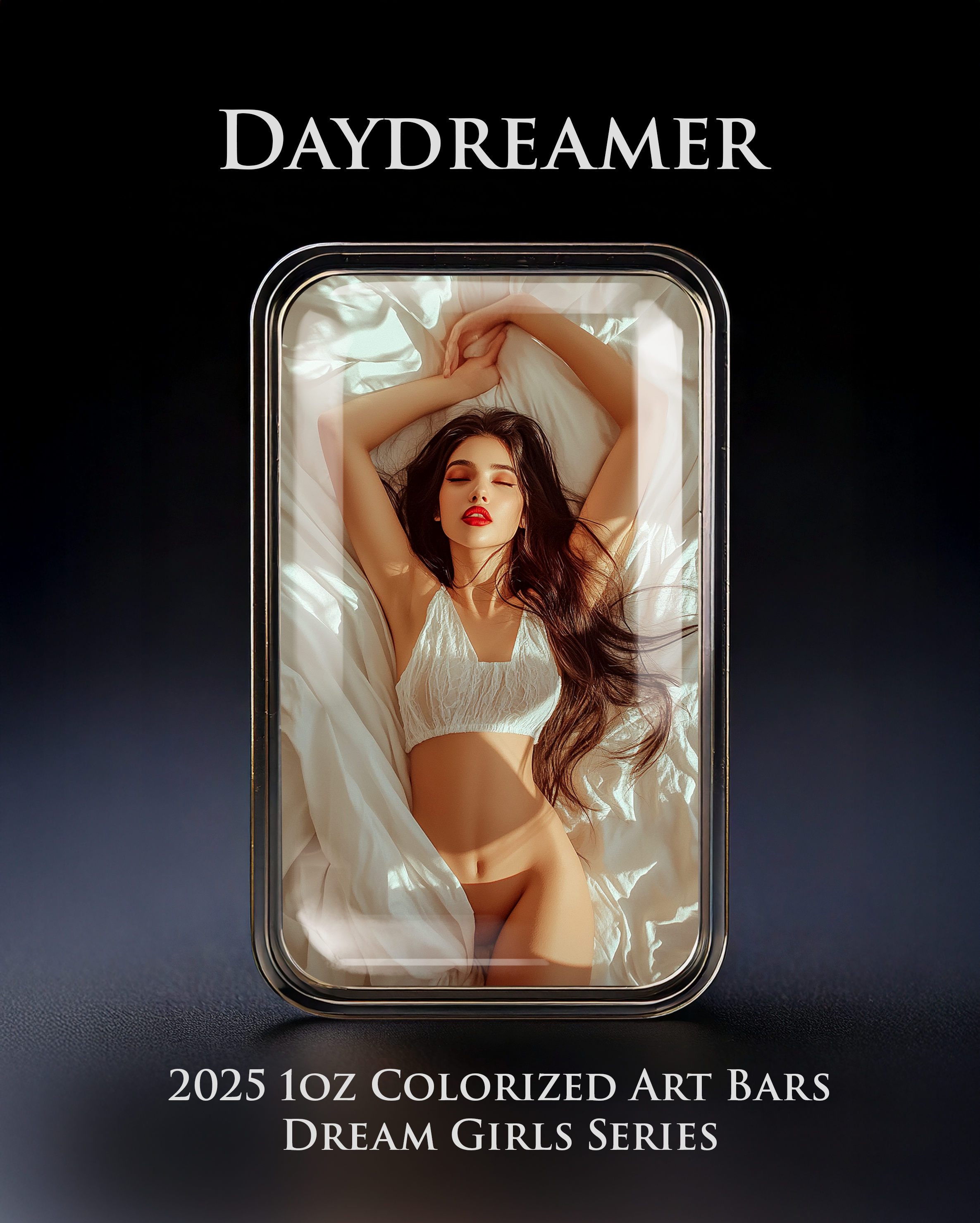 2025 Colorized 1oz .999 Silver Art Bar Dream Girl Series "DayDreamer"
