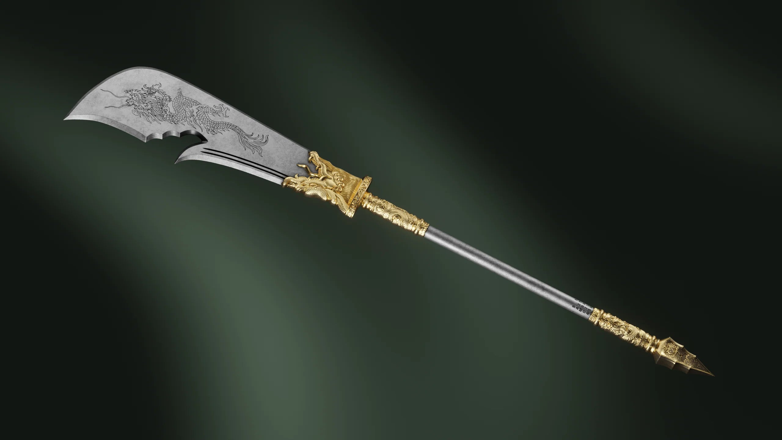 Guan Yu's Green Dragon Crescent Blade 2 oz Pure Silver Coin