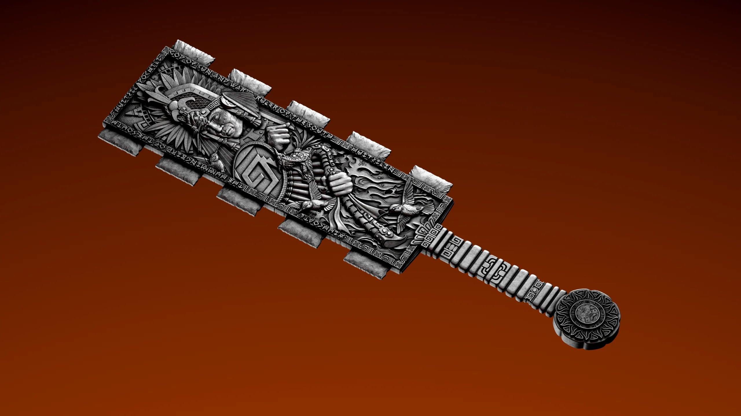 2026 Samoa Huitzilopochtli's Macuahuitl 2 oz Pure Silver Coin