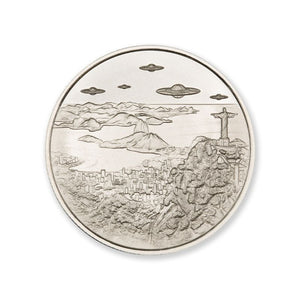 Intaglio UFOs Over Rio 1 Troy Ounce 39mm