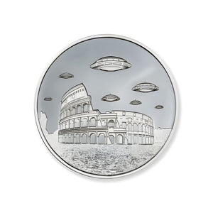 Intaglio UFOs Over Rome 1 Troy Ounce 39mm