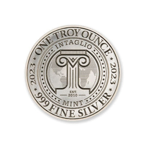 Intaglio UFOs Over Rome 1 Troy Ounce 39mm