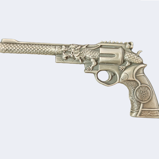 2024 Truth Guard Dragon Revolver Antiqued 2 oz Silver Medal