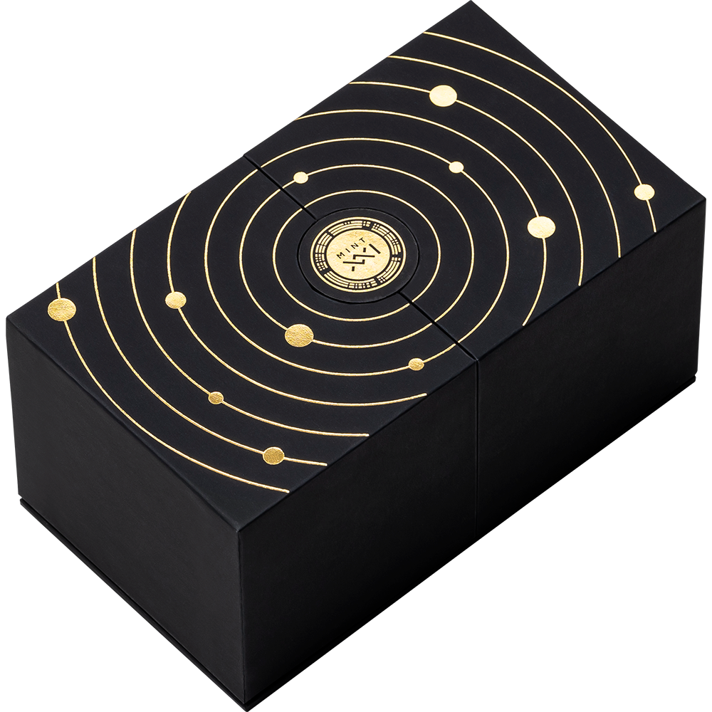 2025 Ghana 2oz Antique Color Gilding Uranus .999 Silver Coin