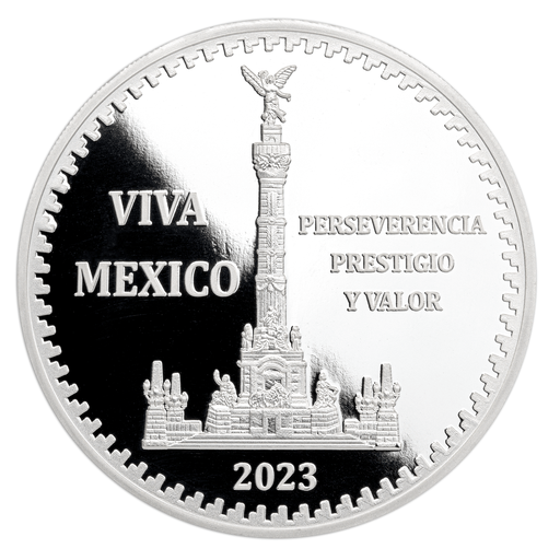 2023 Viva Mexico Angel of Independence NGC PF70 2oz Silver Medal