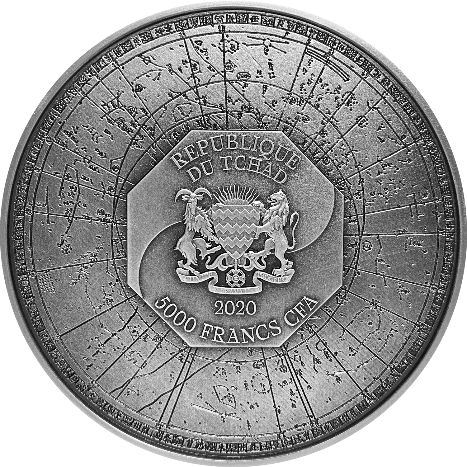 2021 Tchad The Four Auspicious Beasts Series – White Tiger 2 oz Silver Coin