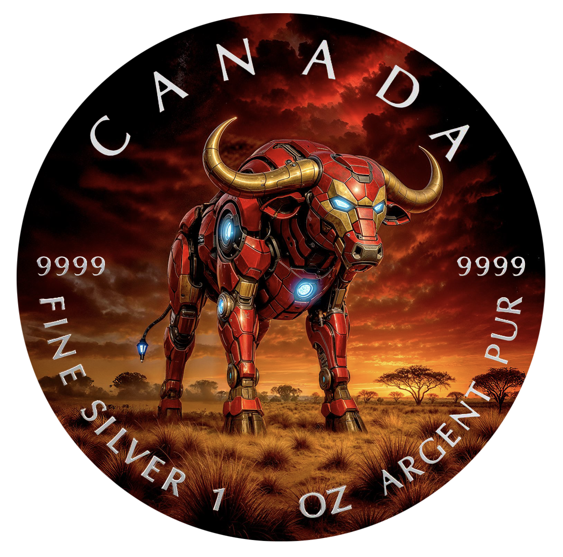 2025 Canada Maple Big Five Iron Buffalo 1oz .9999 Silver