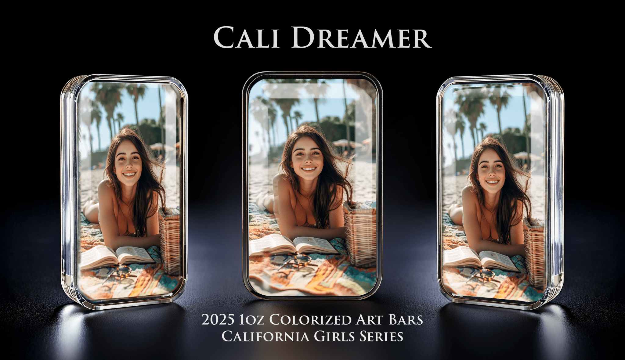 Cali Girls Song Bar Series "Cali Dreamer" 1oz .999 Fine Silver Color Art Bar - Captain’s Chest Bullion