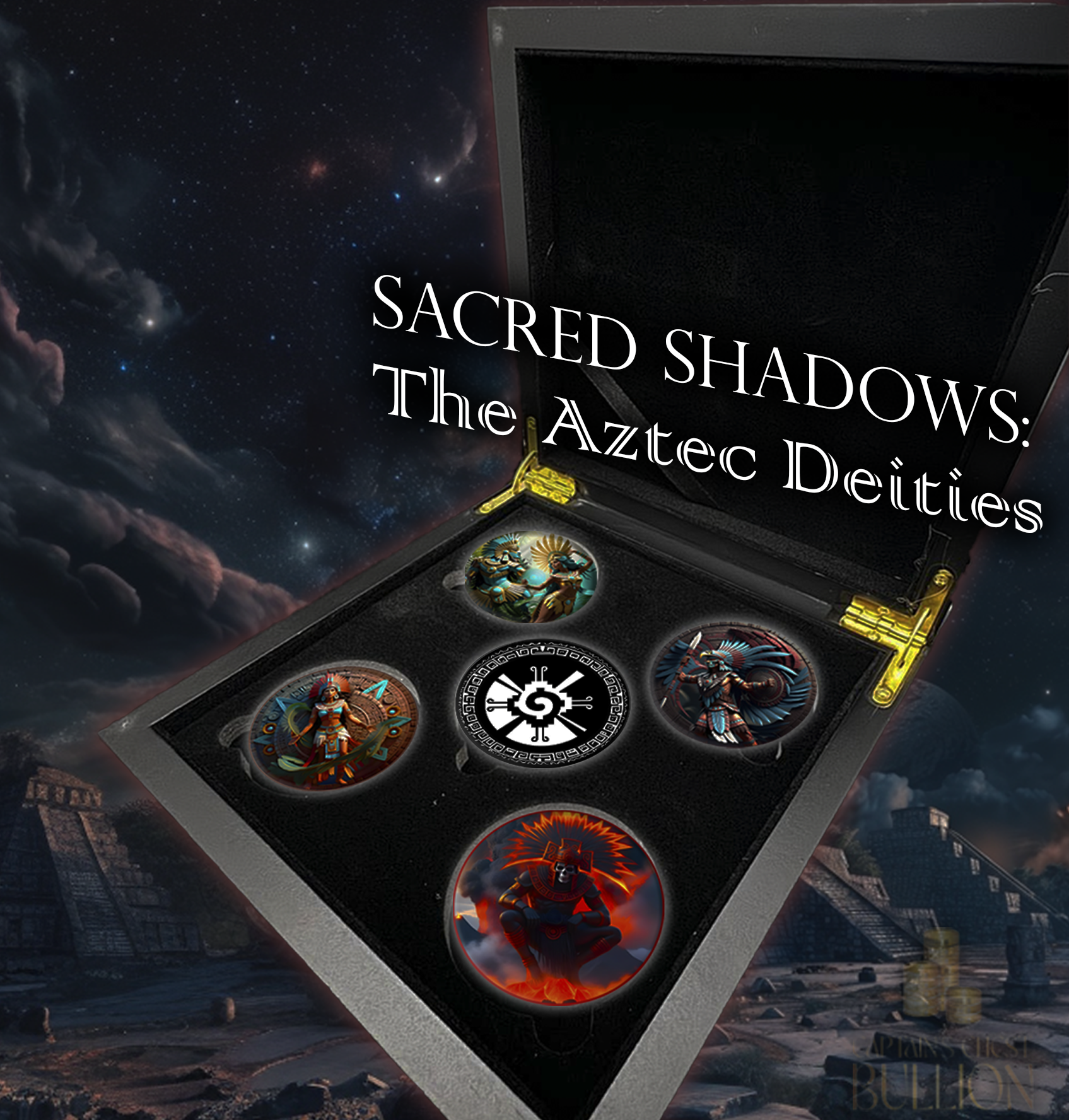 2024 1oz Colorized Aztec Shadows Completer Round #5