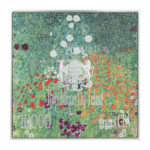 Lady with Fan by Gustav Klimt 1917 2.5 oz Silver Coin – Antiqued Finish - Captain’s Chest Bullion