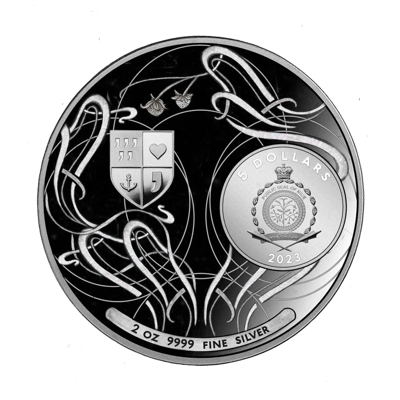 LIBERTY 2023 | JUSTICE 2 Oz 9999 Silver Coin 5$ Niue w/ COA & FF