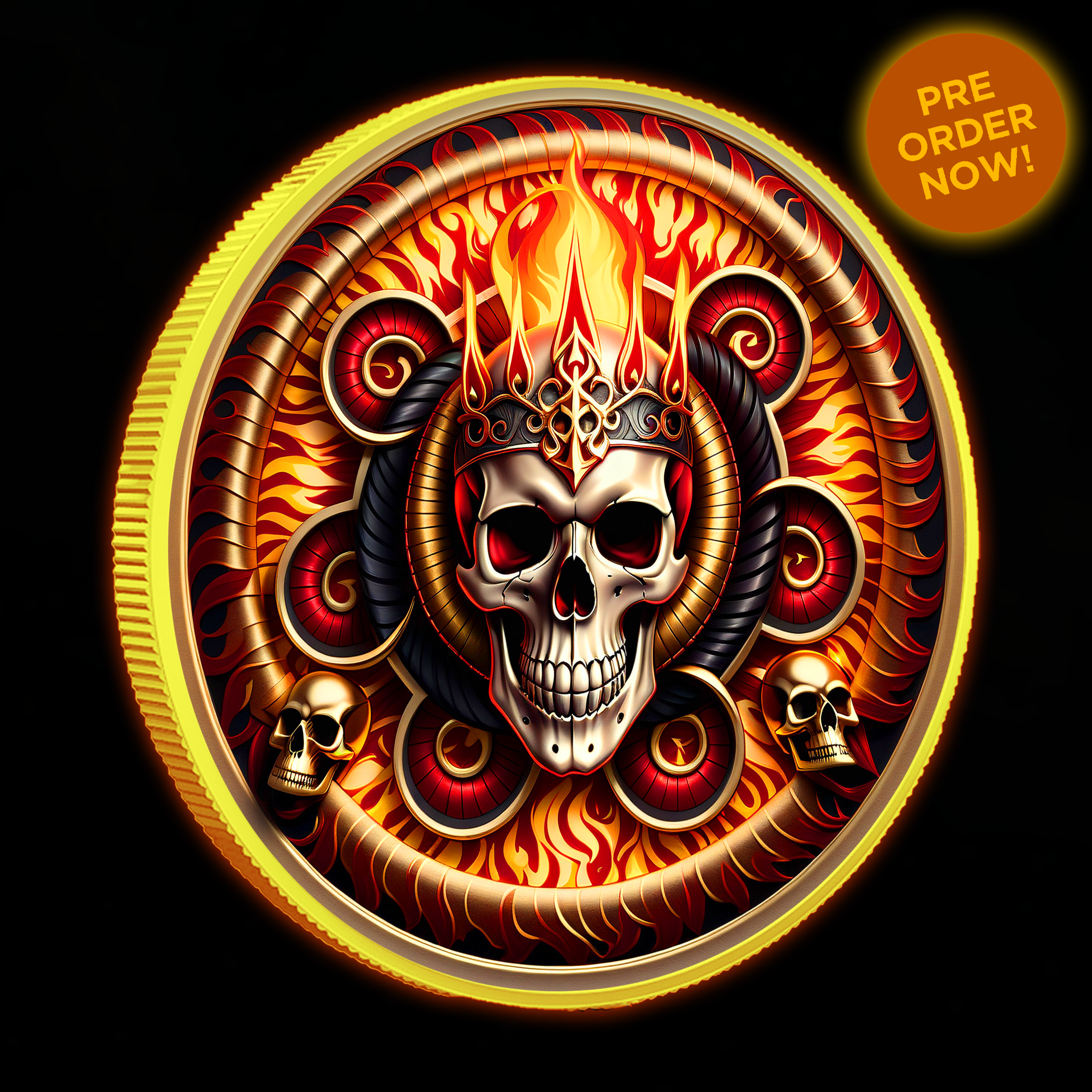 Intaglio Deadly Sins Series "Greed" 1oz Colorized .999 Silver Medal