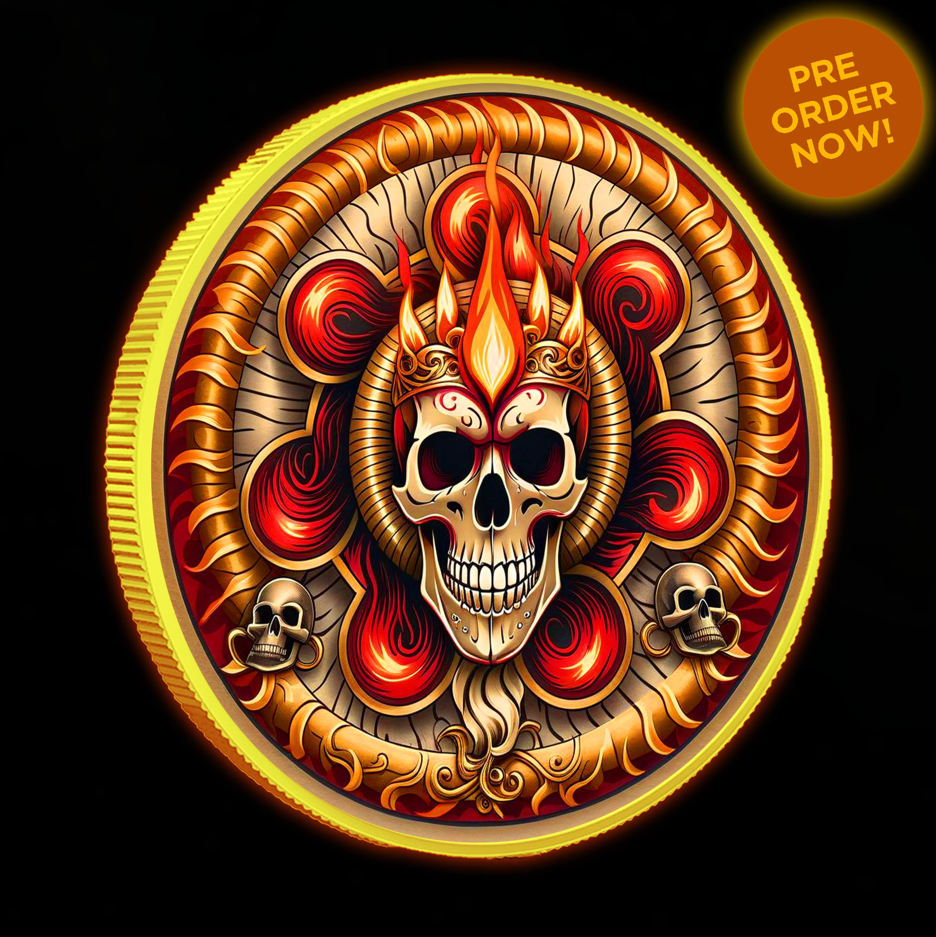 Intaglio Deadly Sins Series "Gluttony" 1oz Colorized .999 Silver Medal