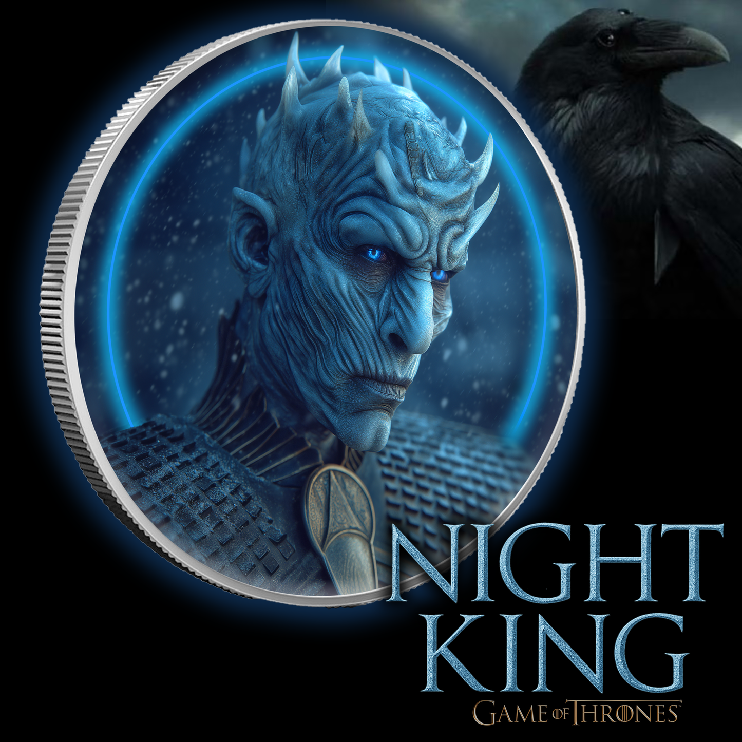 2025 1oz .999 Colorized Silver Medal Night King Game of Thrones