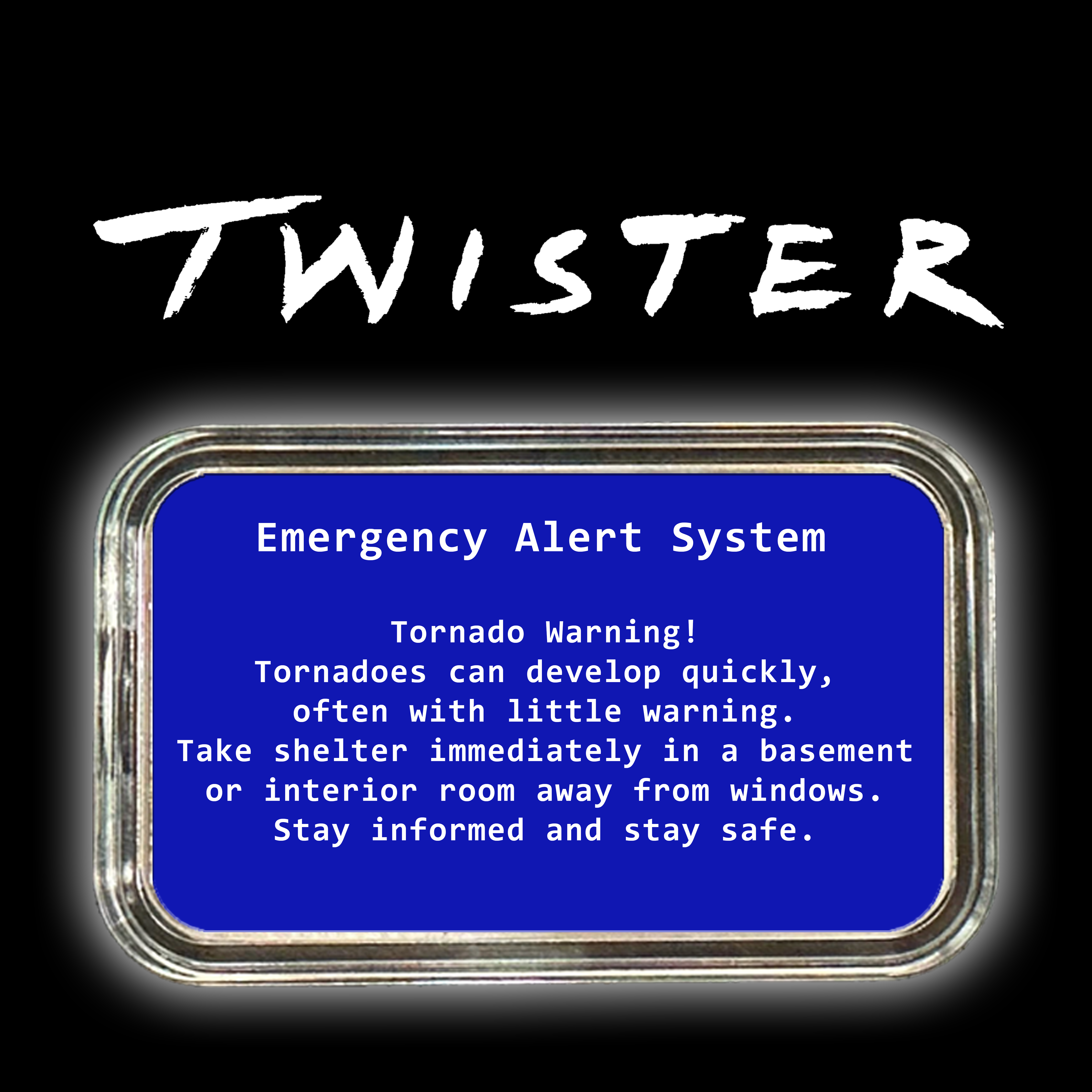 2024 1oz .999 Silver Art Bar Color Twister Tornado Bar Safety Bar