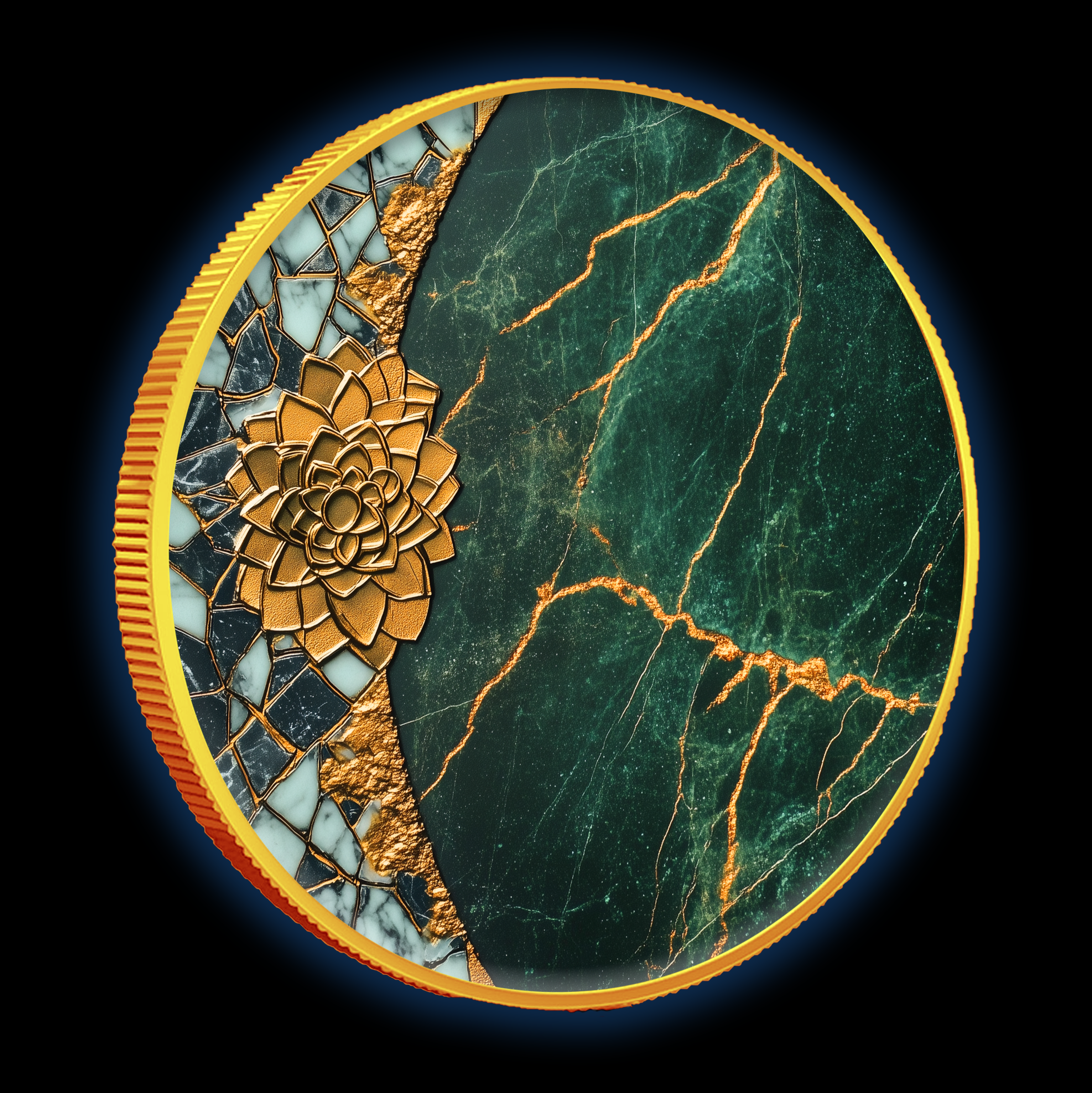 2024 Gilded Mexico Libertad Colorized Jade Stone 1oz .999 Silver Coin