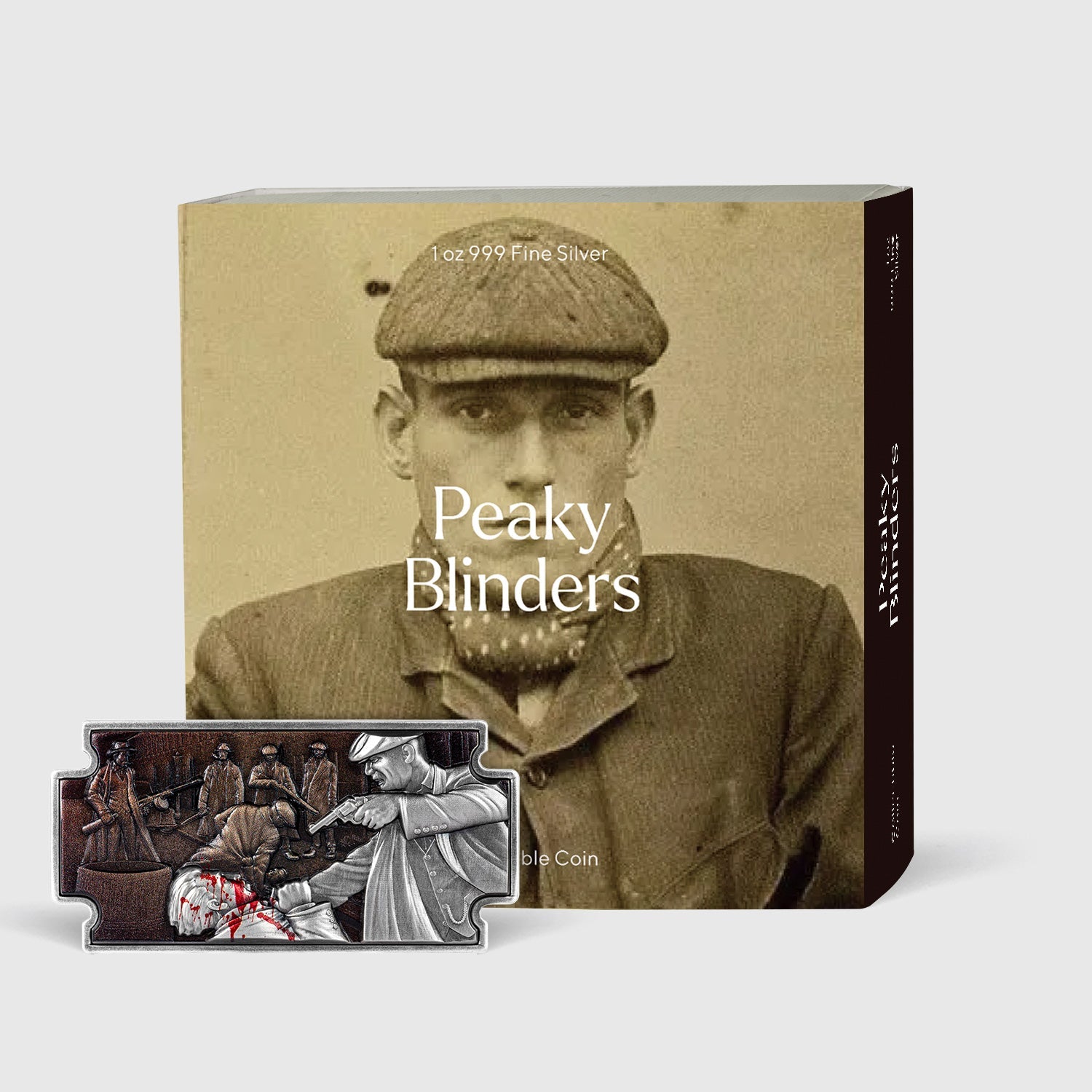 Peaky Blinders 3.5oz Color Silver Copper Core Coin - Captain’s Chest Bullion
