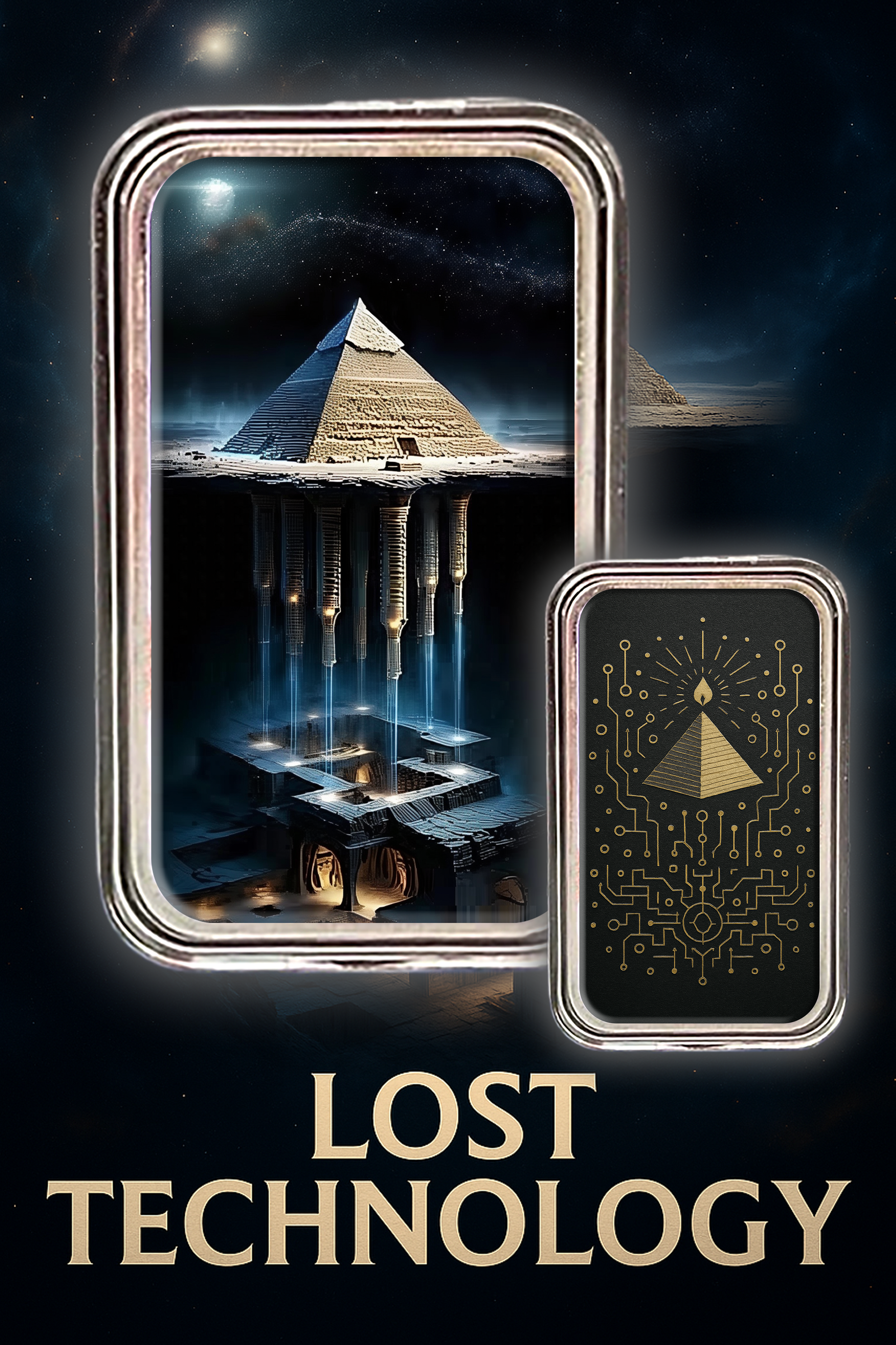 2025 Colorized 1oz .999 Silver Art Bar Lost Technology