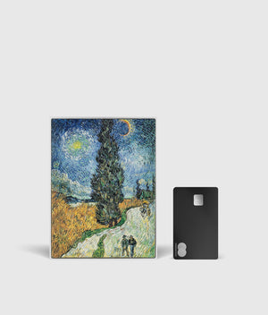 Road with Cypresses and Stars 1890 2.5 oz Silver Coin – Antiqued Finish - Captain’s Chest Bullion