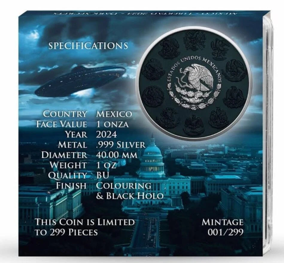 2024 Mexico Libertad Dark Secrets 1oz Silver Coin