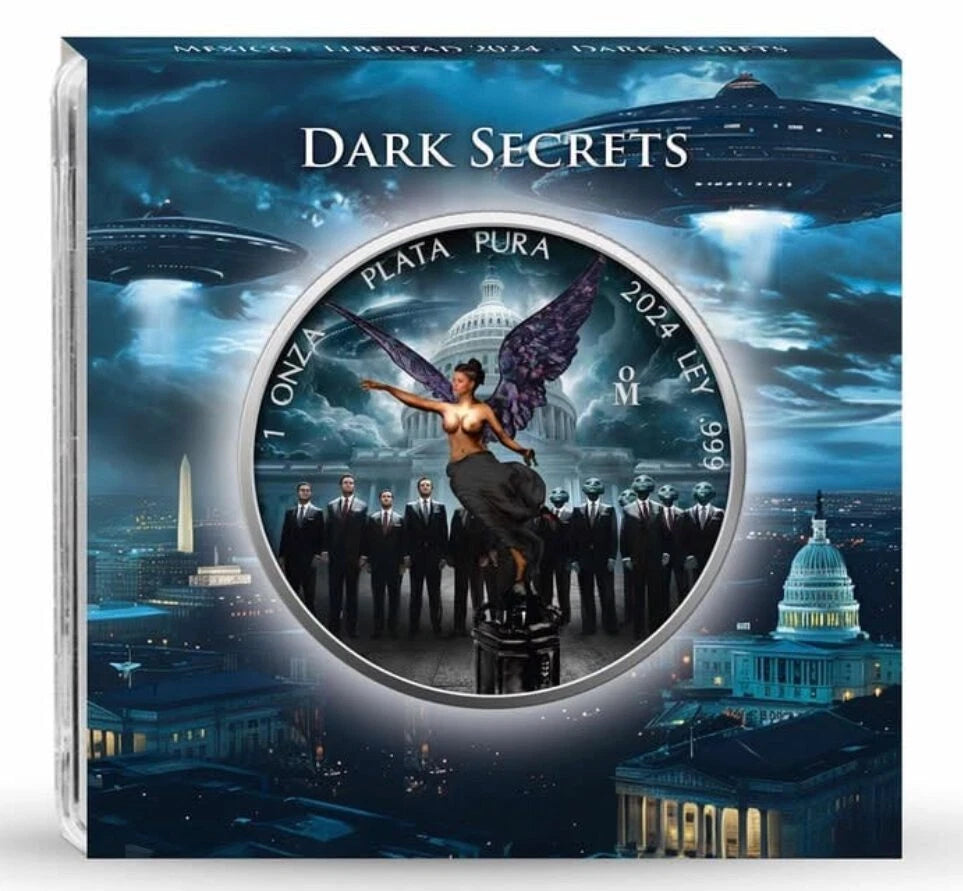 2024 Mexico Libertad Dark Secrets 1oz Silver Coin