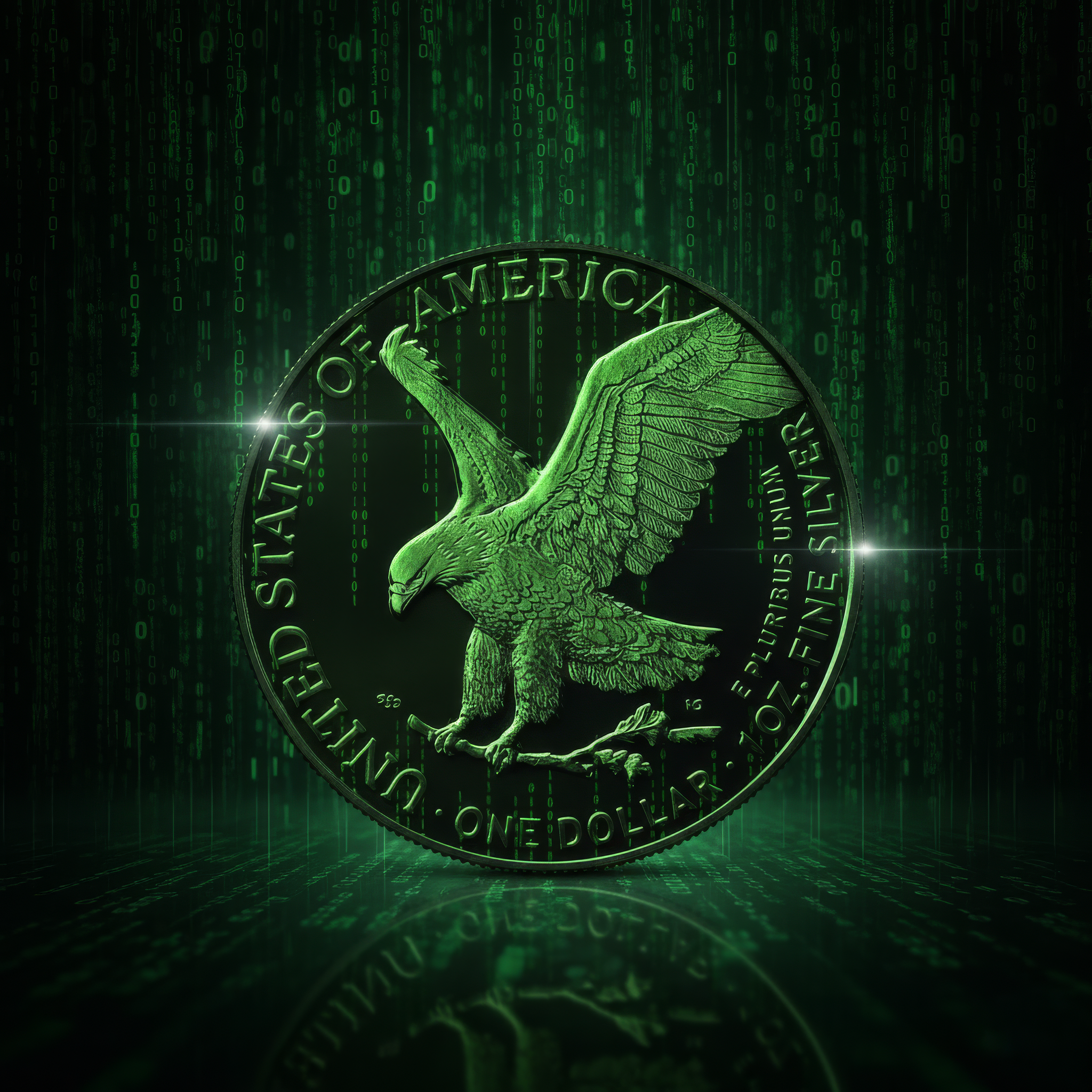 2024 Silver Eagle Matrix Edition Colorized 1oz .999 Silver Coin