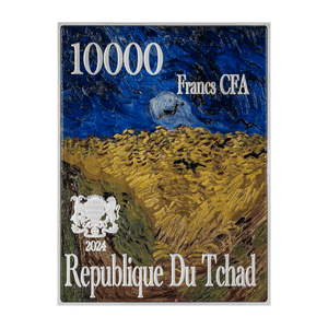 Self Portrait 1887 by Vincent van Gogh 2.5 oz Silver Coin - Captain’s Chest Bullion