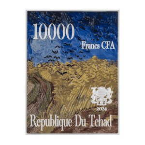 Self Portrait 1889 by Vincent van Gogh 2.5 oz Silver Coin - Captain’s Chest Bullion