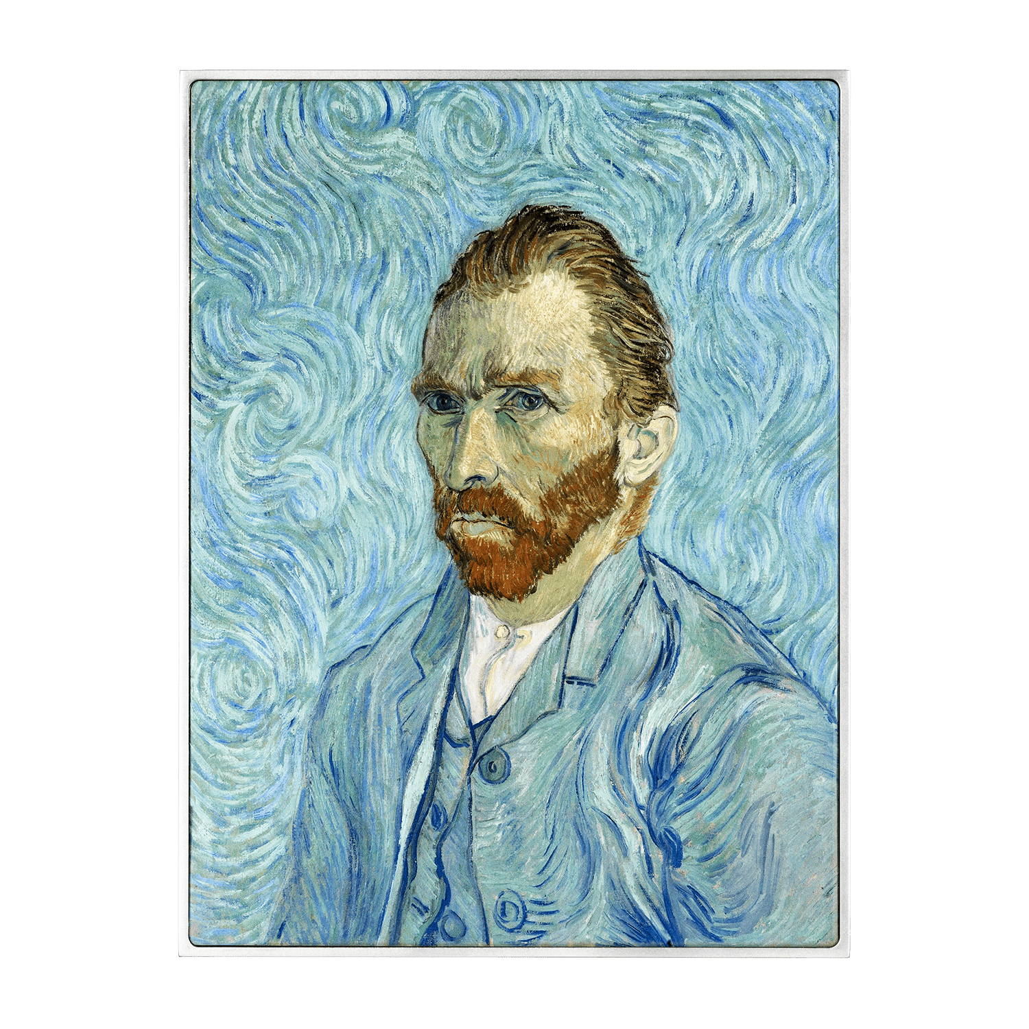 Self Portrait 1889 by Vincent van Gogh 2.5 oz Silver Coin - Captain’s Chest Bullion