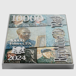 Smoking Skeleton with Burning Cigarette by Vincent van Gogh 2.5 oz Silver Coin - Captain’s Chest Bullion