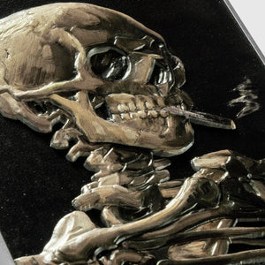 Smoking Skeleton with Burning Cigarette by Vincent van Gogh 2.5 oz Silver Coin - Captain’s Chest Bullion