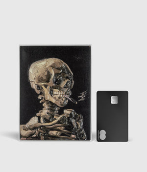 Smoking Skeleton with Burning Cigarette by Vincent van Gogh 2.5 oz Silver Coin - Captain’s Chest Bullion