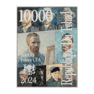 Smoking Skeleton with Burning Cigarette by Vincent van Gogh 2.5 oz Silver Coin - Captain’s Chest Bullion