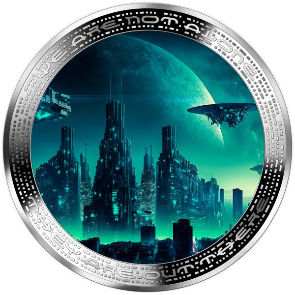 2025 Cameroon 2oz City Invasion .999 Colorized Silver Coin