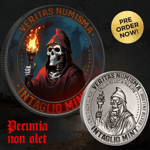 Veritas Numisma Series – Enduring Latin Maxims – Pecunia Non Olet – 1oz .999 Silver - Captain’s Chest Bullion
