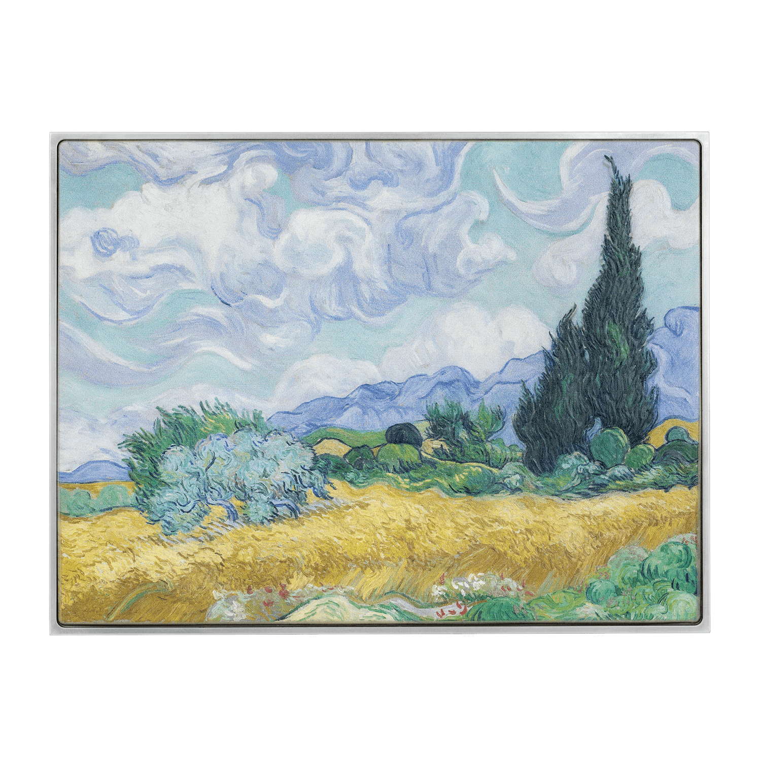 Wheat Field with Cypresses 1889 2.5 oz Silver Coin – Antiqued Finish - Captain’s Chest Bullion