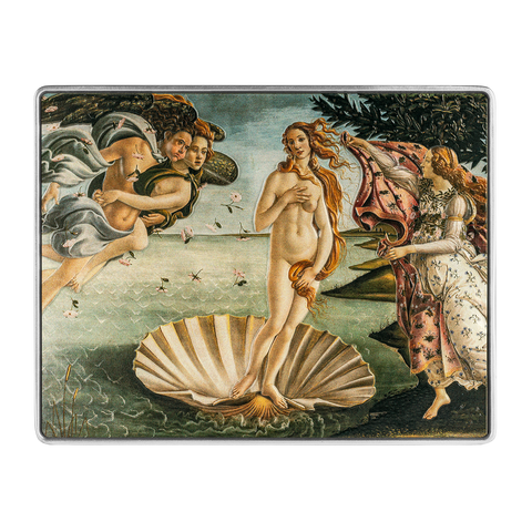 Birth of Venus 1486 by Sandro Botticelli 15oz Silver Copper Core Coin